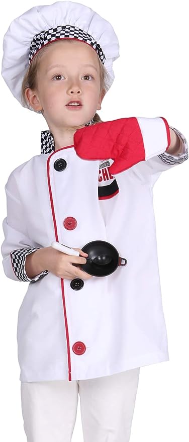 familus Kids Chef Costume is one of the best toddler Halloween costumes