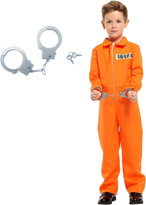 prisoner costume for kids, funny halloween costume