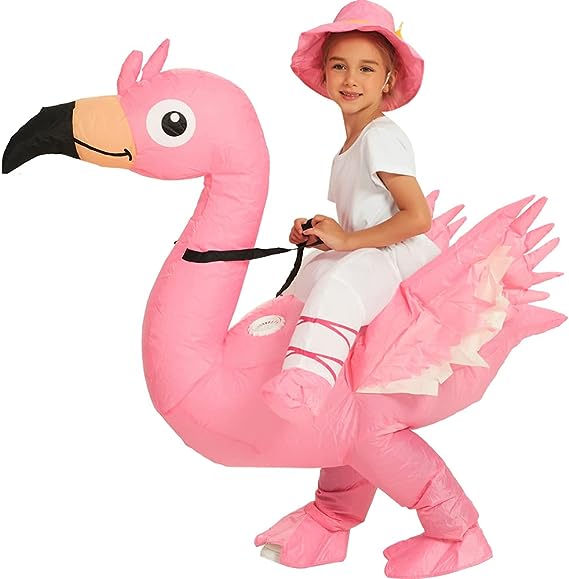 inflatable flamingo costume for kids, funny halloween costume