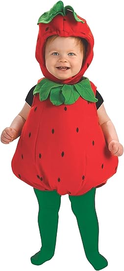 baby strawberry costume, baby halloween costumeq