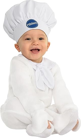 pillsbury dough boy costume for kids, funny halloween costume