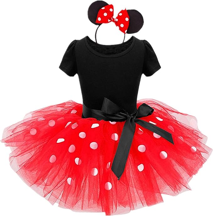 Nileafes Girls Princess Mini Mouse Costume, best toddler Halloween costumes