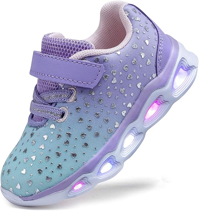 SINOSKY Toddler Girls Led Shoes, best toddler light up shoes