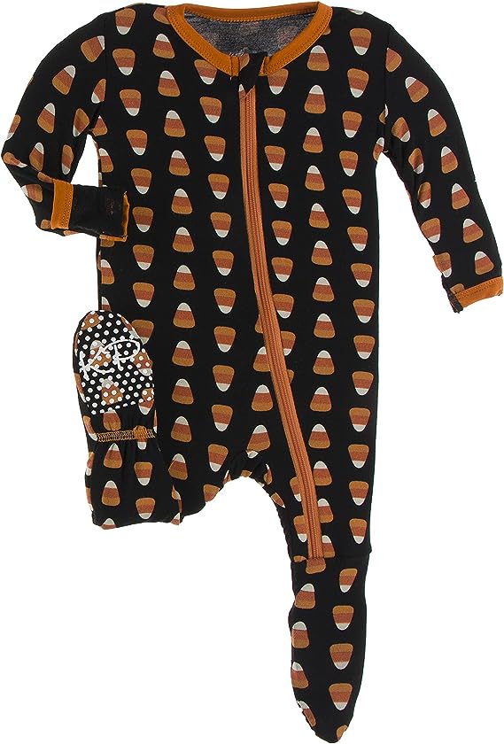candy corn baby pajamas, best halloween pajamas for baby