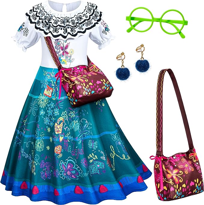 Kaisebile Magic Family Encanto Princess Costume Dress, best toddler Halloween costumes