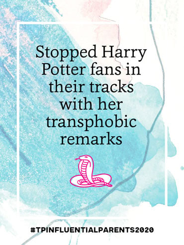 Stopped Harry Potter fans in their tracks with her transphobic remarks