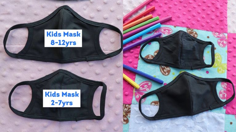 kids reusable cloth face masks