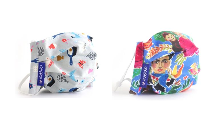 colourful printed face masks for kids
