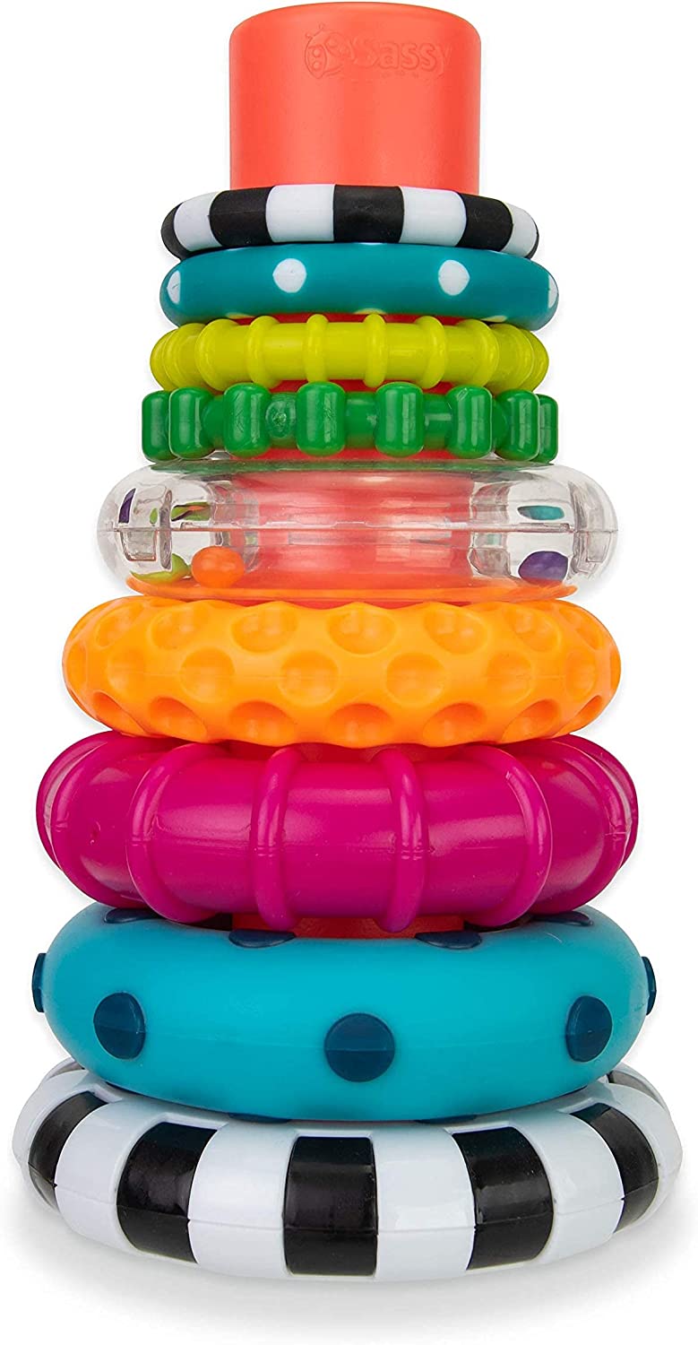 sassy stacking stem toy, best toys for 2-year-olds