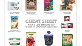 Print this! Healthy store-bought snacks shopping list