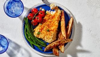 Seafood swap series: Potato chip-crusted halibut and chips
