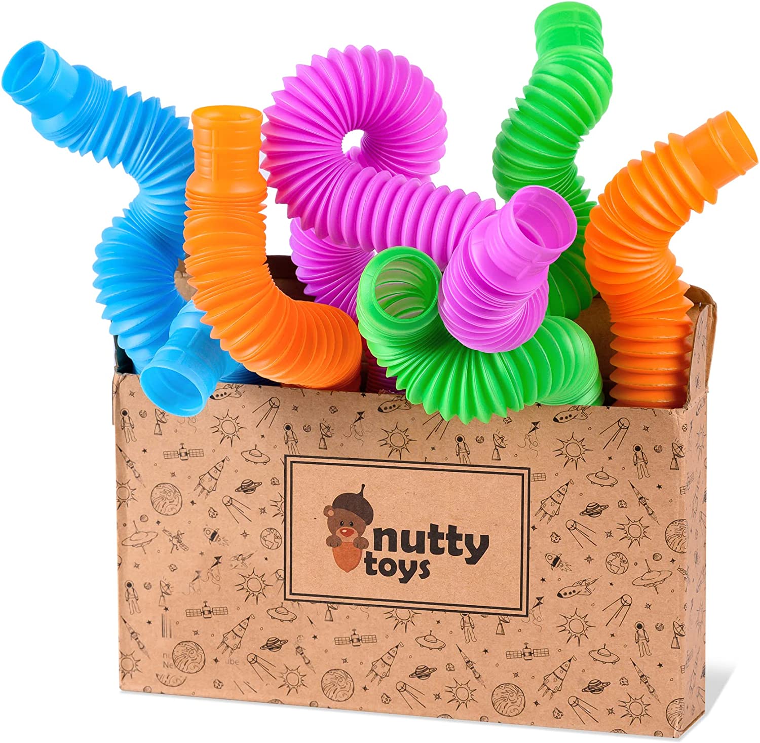 best toys for 2-year-olds, nutty toys pop tubes