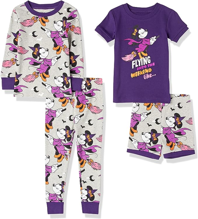 Amazon Essentials Disney Pajamas Set Multipack, best toddler Halloween pajamas