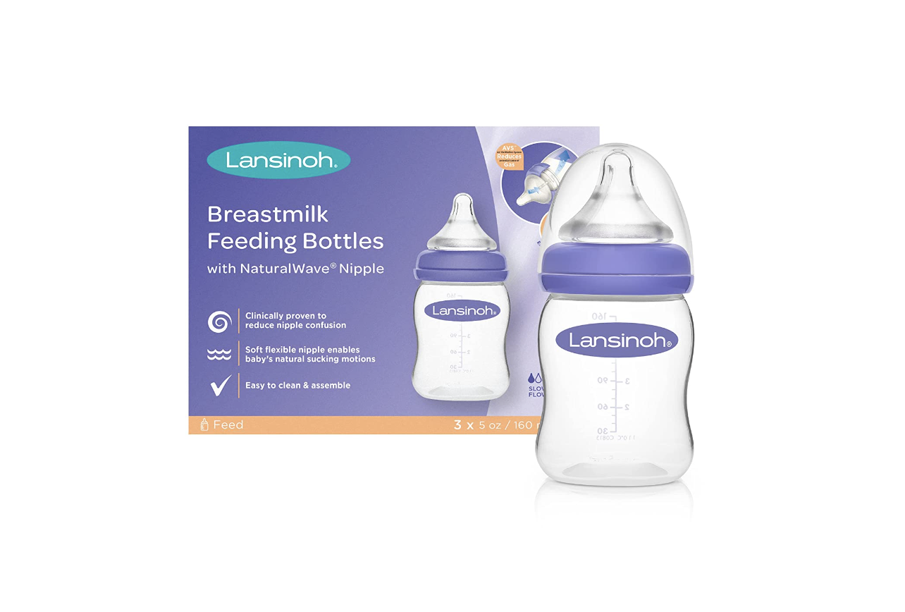 best bottles for breastfed babies, lansinoh breastfeeding bottle