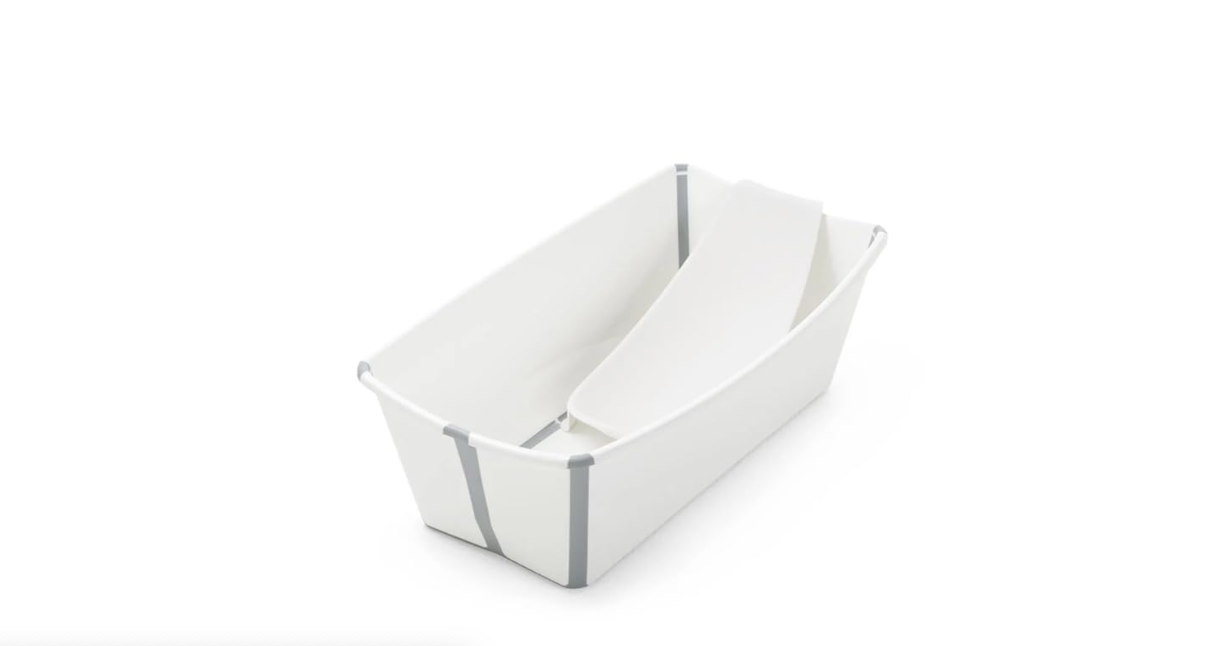stokke foldable bath with newborn support, best baby bath tub