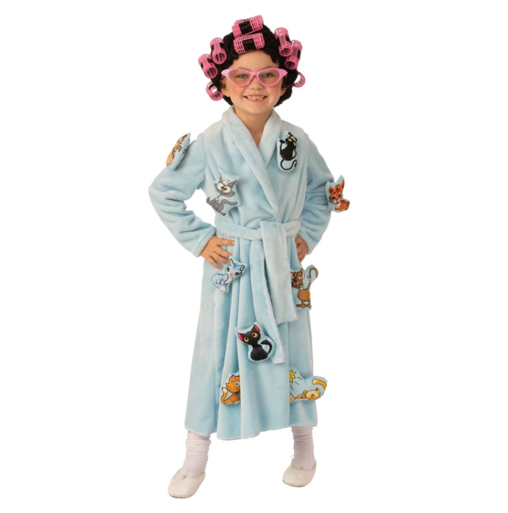 crazy cat lady costume for kids, funny halloween costume