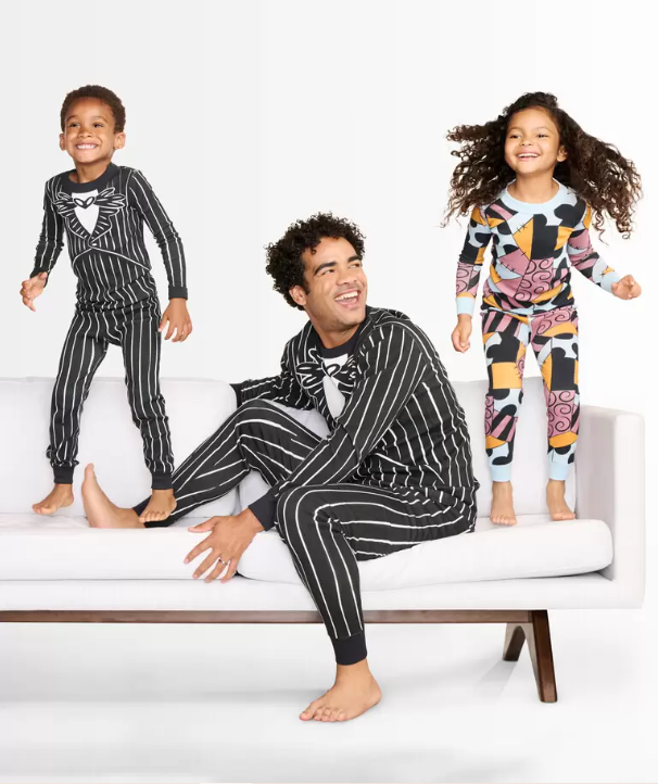 tim burton nightmare before christmas pajamas, best halloween pajamas for family